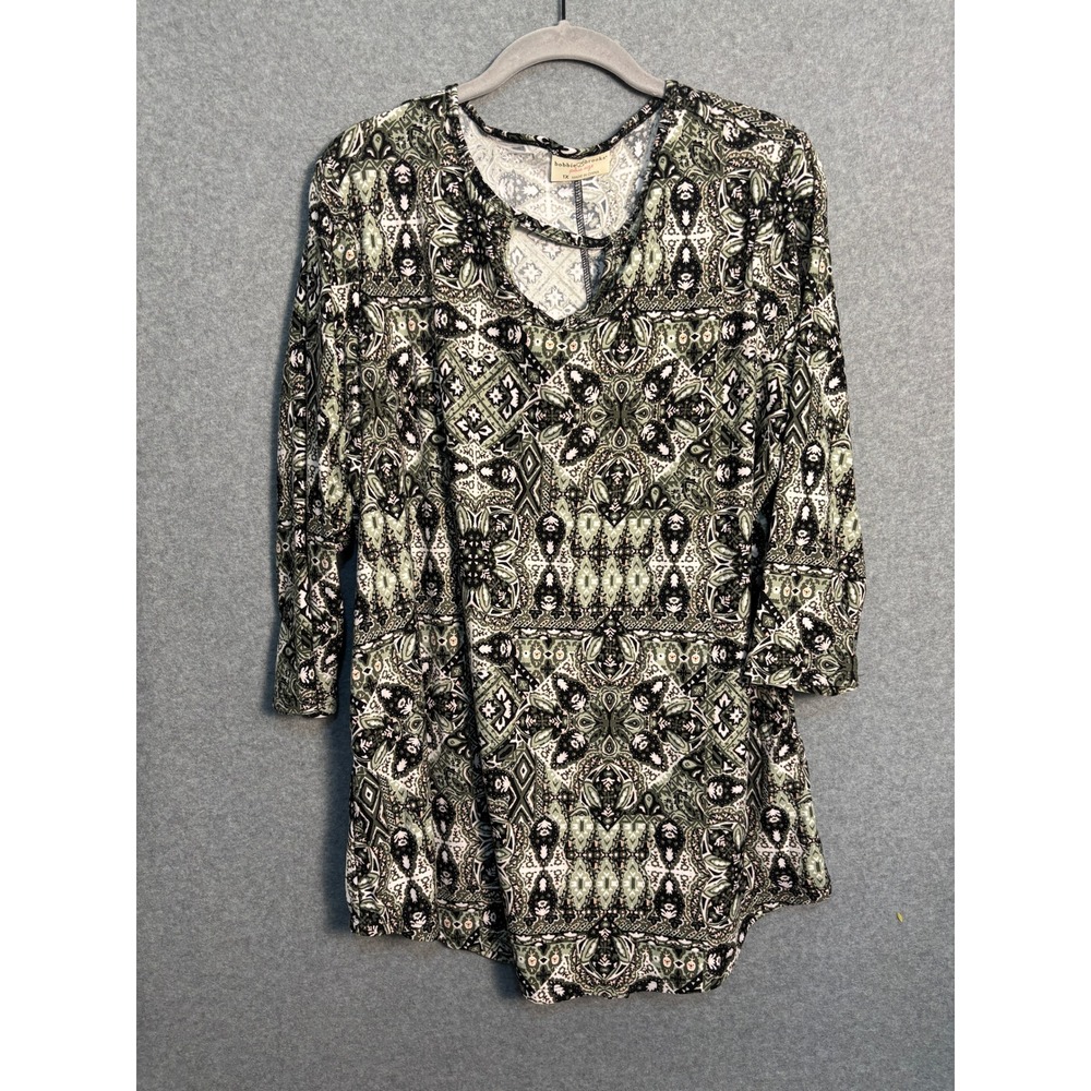 Bobbie Brooks Plus Size Boho Paisley Retro Artsy Tunic Top 1X Artsy Festival